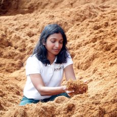 Samantha onsite at Botanicoir facilities