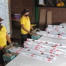 The sealing of grow bags