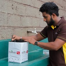 Quality team checking random samples